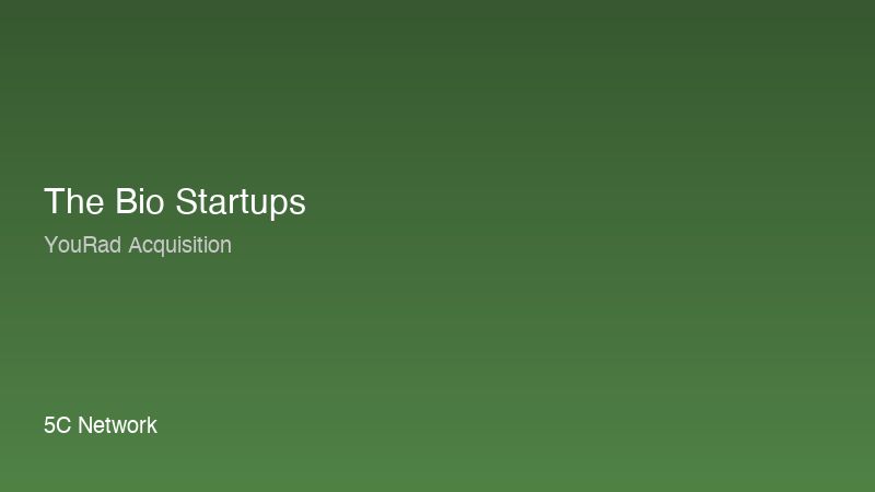 The Bio Startups - 5C Network acquires YouRad