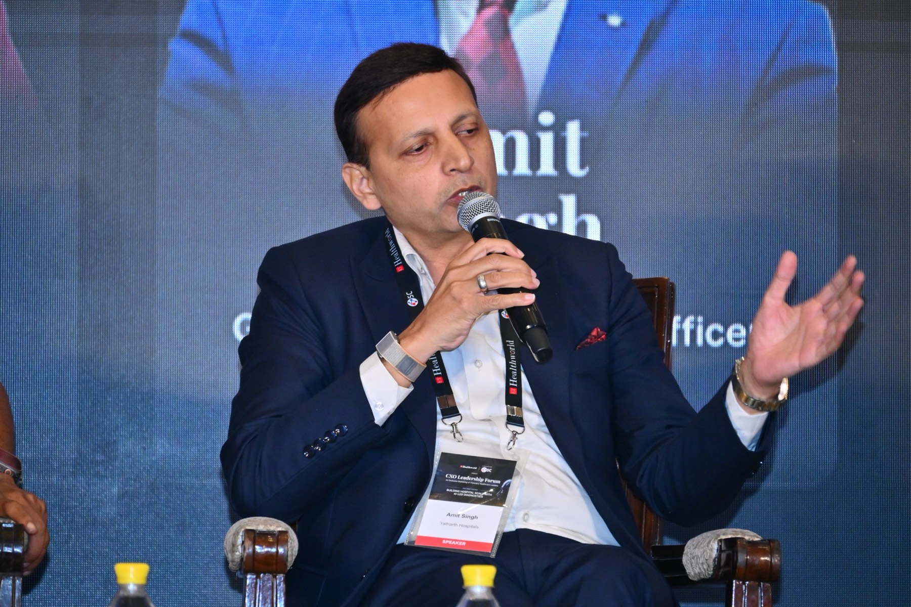 Amit Singh speaking during the CEO panel.