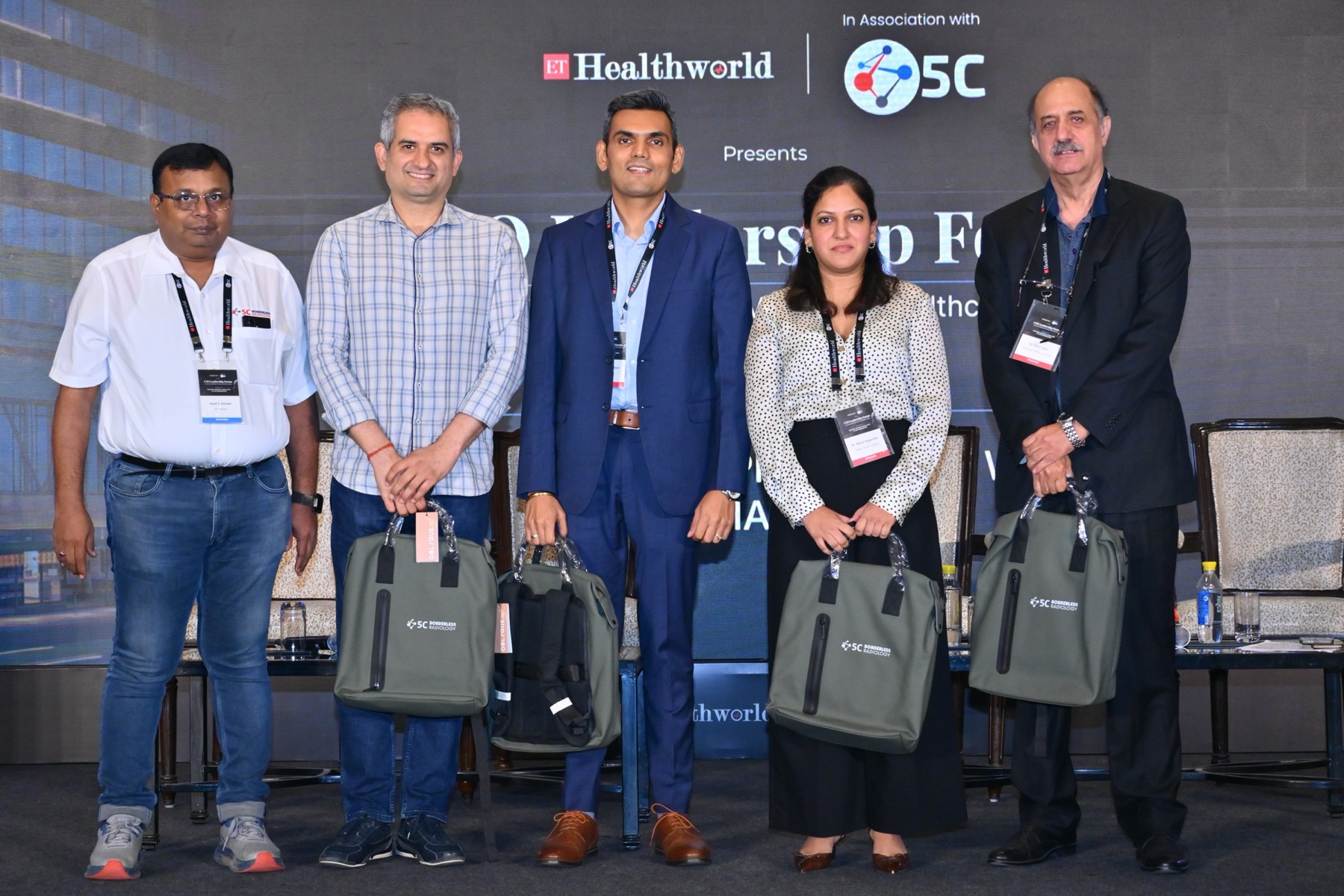 The AI-native hospital panel group photograph.