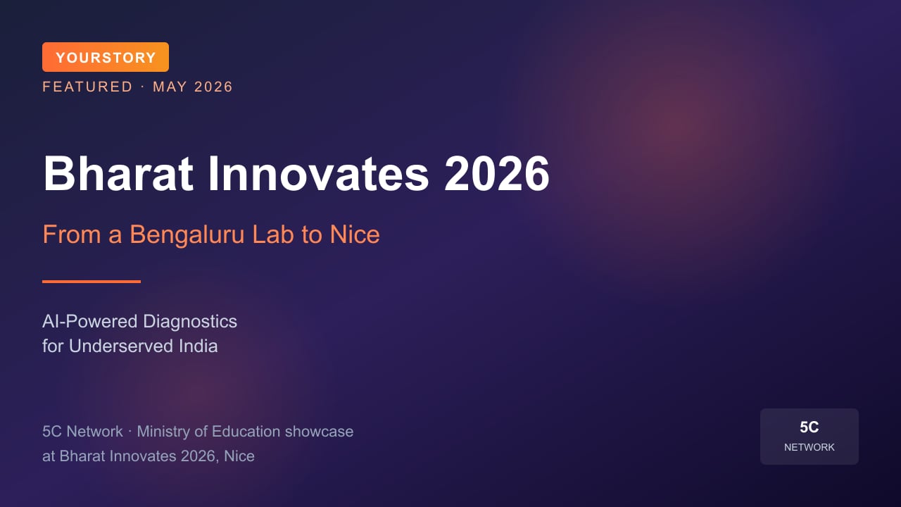 YourStory — Bharat Innovates 2026 features 5C Network