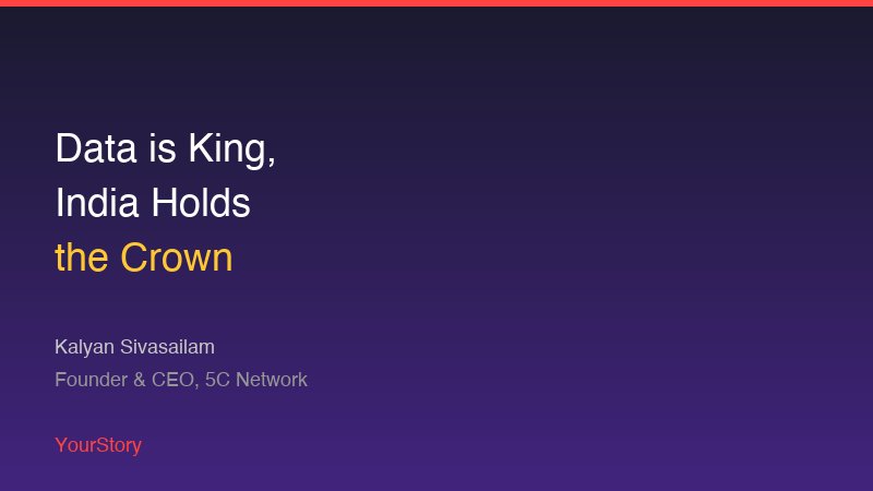 Data is King, India Holds the Crown — YourStory